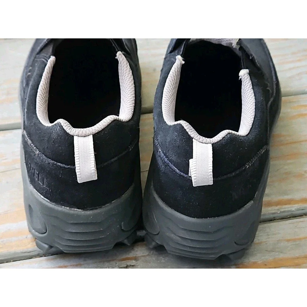 Merrell Nessa Slip On Black Suede Hiking Walking Shoes Sz 7.5